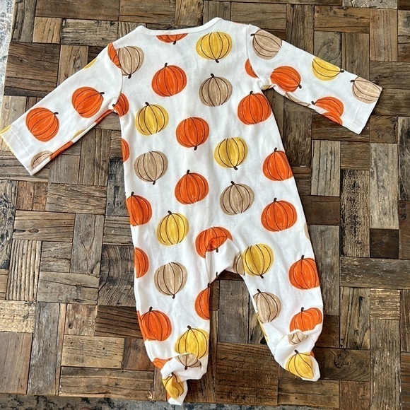 Carters Pumpkin Infant Footed Pajama’s - Picture 7 of 9